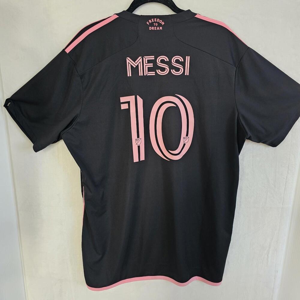 Adidas 23/24 Inter Miami CF Away Lionel Messi Authentic Jersey Size 2XL - JE9744 - Picture 2 of 11